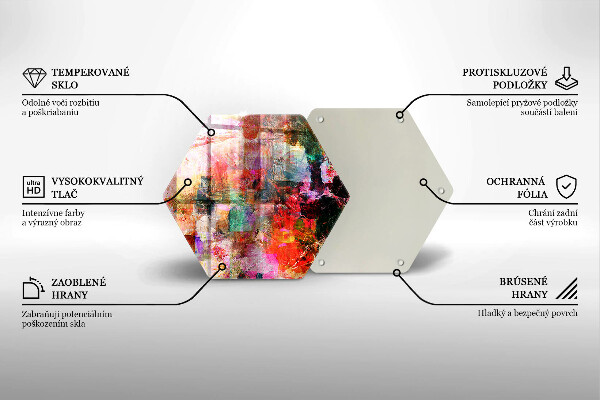 Tocător de bucătărie Abstracția vopselei