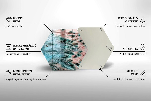 Tocător de bucătărie Pene de pasăre Boho