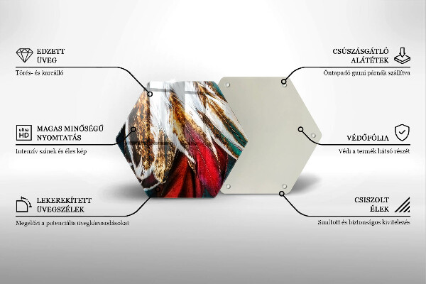 Tocător de bucătărie Pene de pasăre Boho