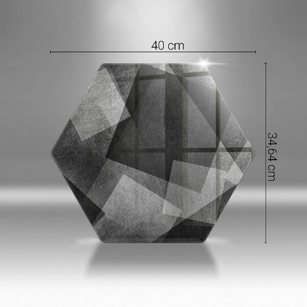 Tocător sticlă Abstracția geometrică
