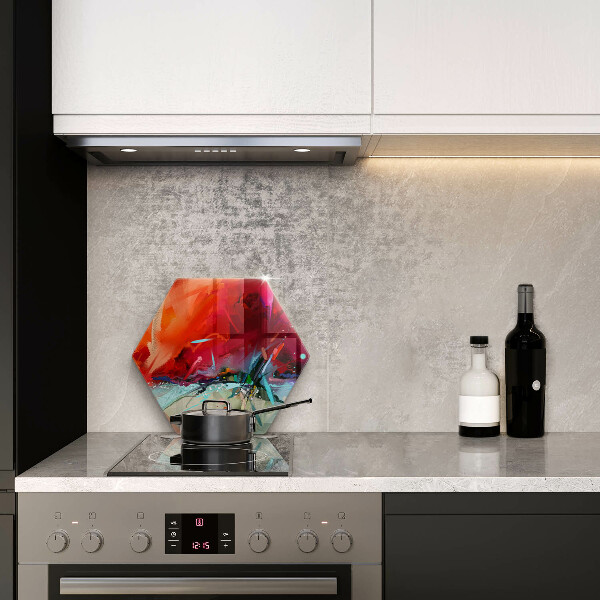 Tocător sticlă Abstracție pictată