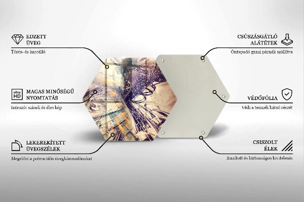 Tocător sticlă Compoziție modernă