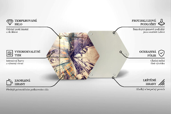 Tocător sticlă Compoziție modernă