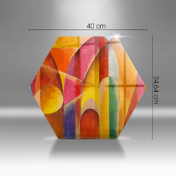 Tocător de bucătărie Abstracție colorată