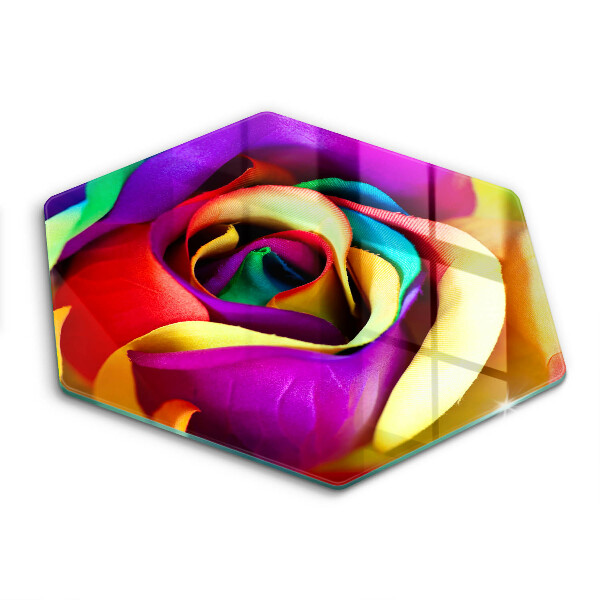 Tocător de bucătărie Petale de trandafiri colorate