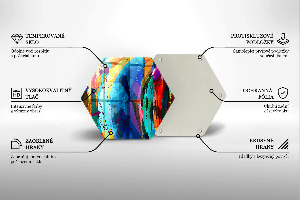 Tocător de bucătărie Pete de vopsea colorate