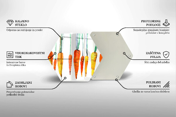 Tocător sticlă Ilustrație de morcov
