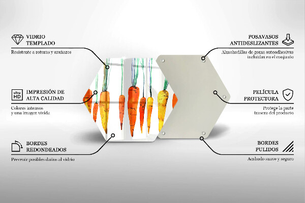 Tocător sticlă Ilustrație de morcov