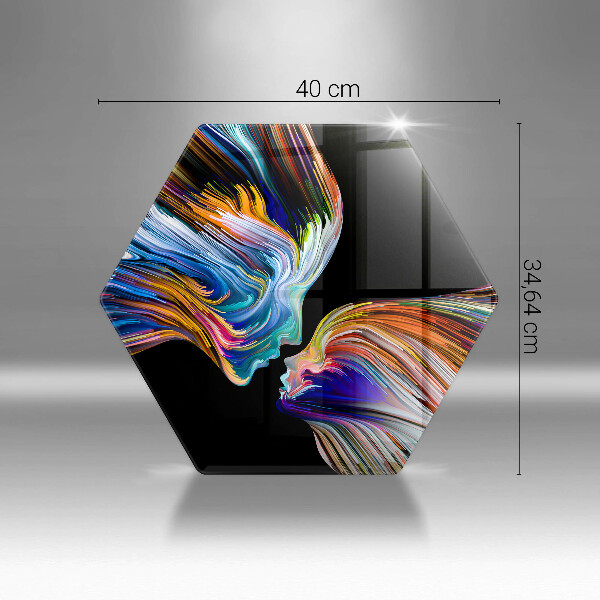Tocător sticlă Sărut abstractie
