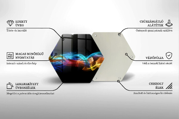 Tocător de bucătărie Fum colorat