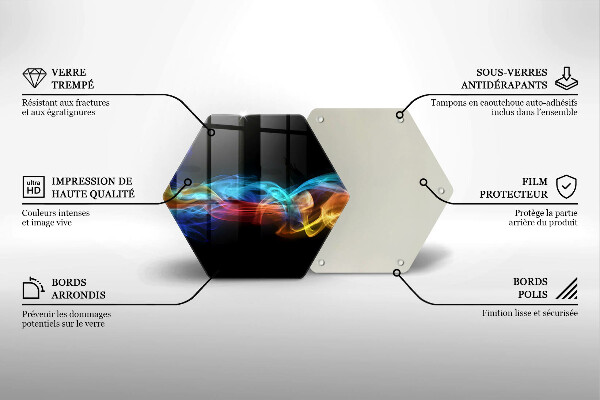 Tocător de bucătărie Fum colorat