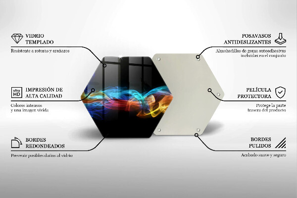 Tocător de bucătărie Fum colorat