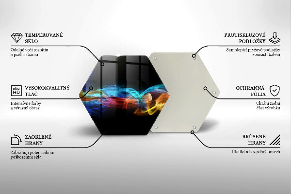 Tocător de bucătărie Fum colorat