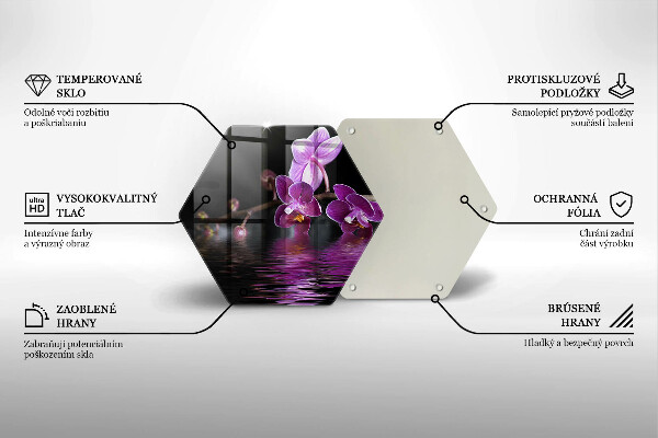 Tocător de bucătărie Apa zen de orhidee