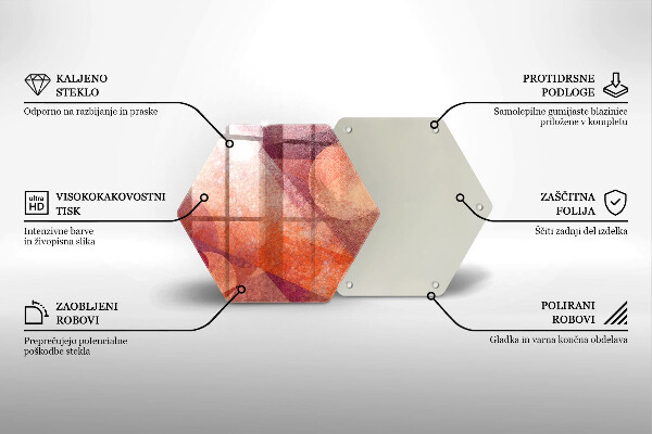 Tocător sticlă Artă abstractă