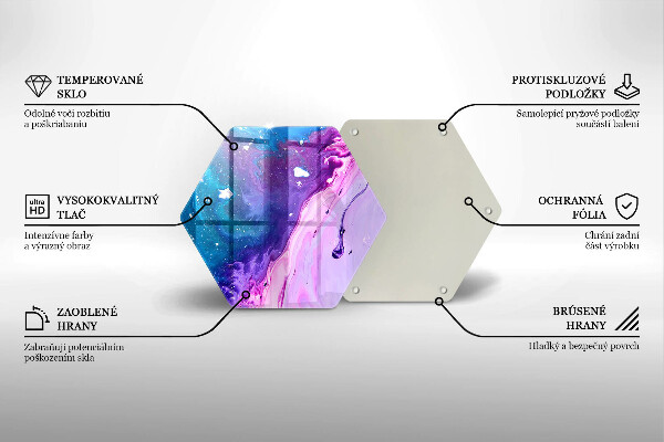 Tocător sticlă Cerneluri de abstractizare