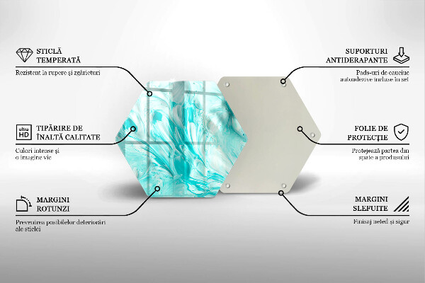 Tocător sticlă Vopsele de abstractie