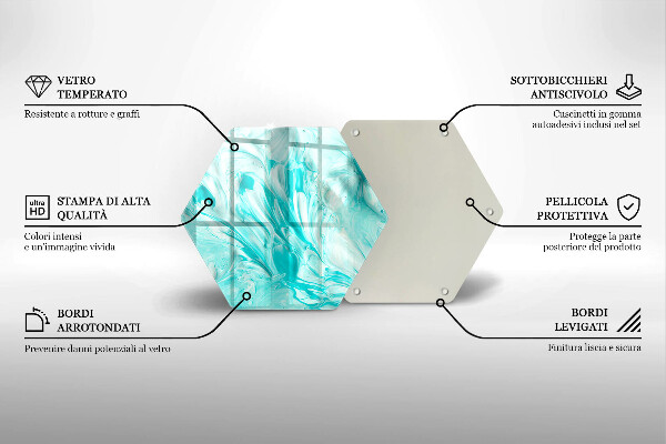 Tocător sticlă Vopsele de abstractie