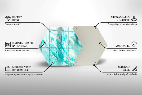 Tocător sticlă Vopsele de abstractie