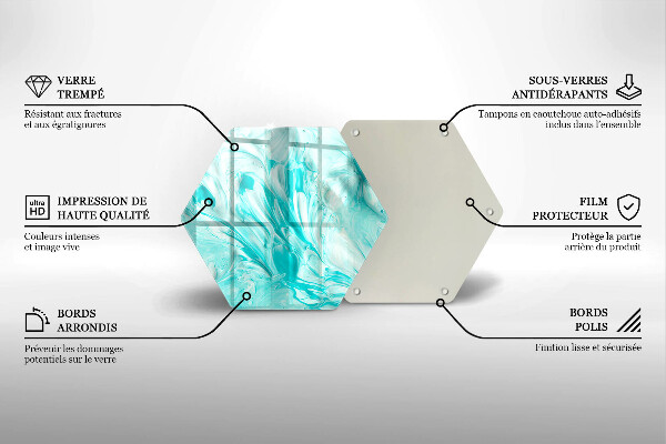 Tocător sticlă Vopsele de abstractie