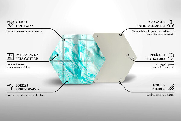 Tocător sticlă Vopsele de abstractie