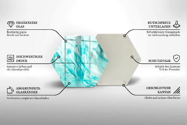 Tocător sticlă Vopsele de abstractie