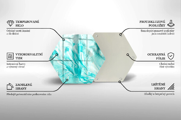 Tocător sticlă Vopsele de abstractie