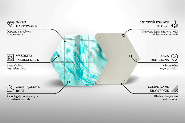 Tocător sticlă Vopsele de abstractie