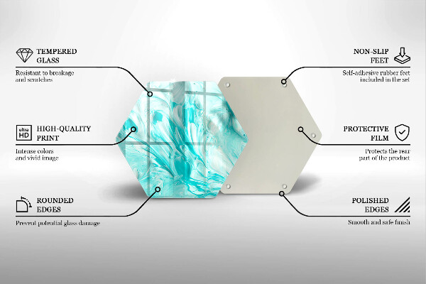 Tocător sticlă Vopsele de abstractie