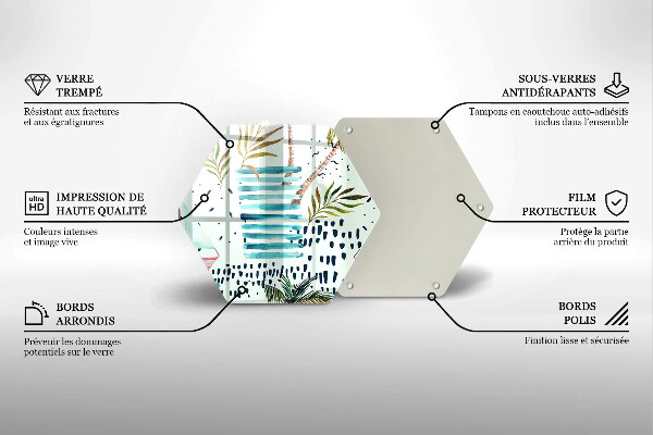 Tocător sticlă Ilustrații de vacanță
