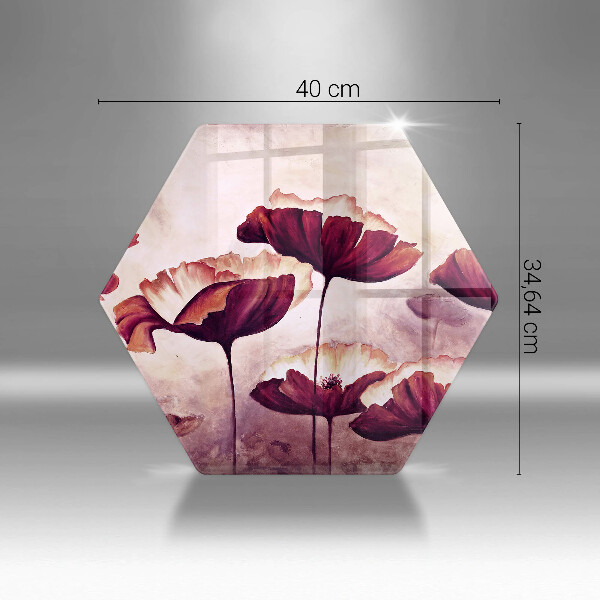 Tocător sticlă Pictura cu flori