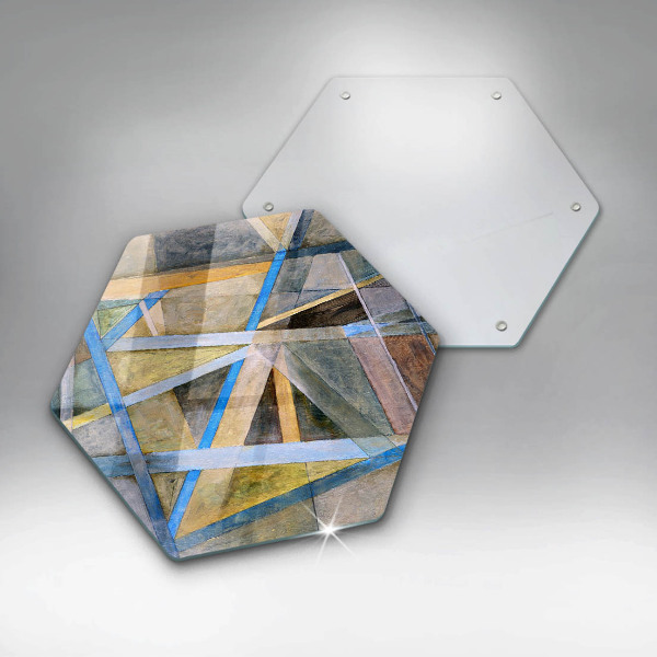 Tocător de bucătărie Abstracția liniilor pictate