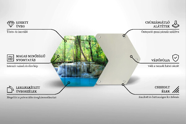 Tocător de bucătărie Cascada în pădure