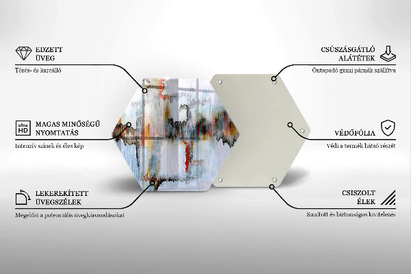 Tocător de bucătărie Vopsele de abstractie