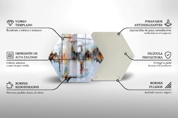 Tocător de bucătărie Vopsele de abstractie
