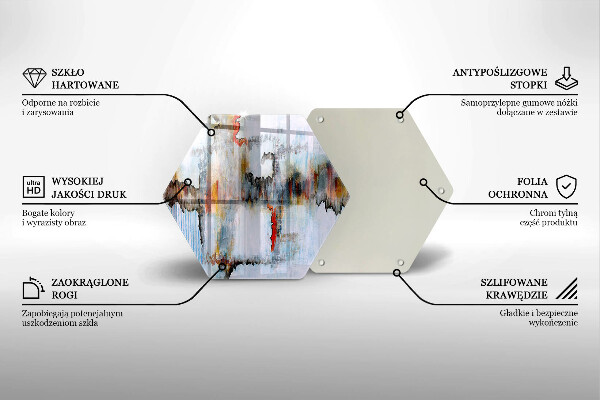 Tocător de bucătărie Vopsele de abstractie