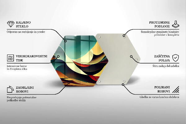 Tocător sticlă Abstracția formei