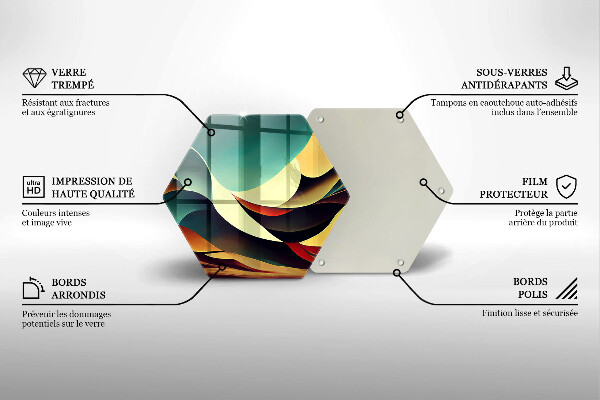 Tocător sticlă Abstracția formei