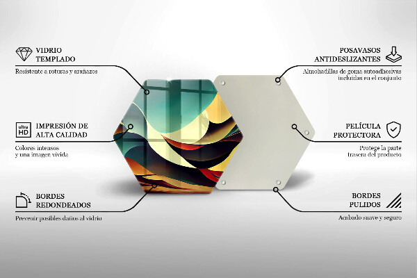 Tocător sticlă Abstracția formei