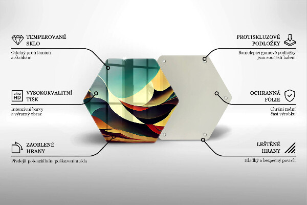 Tocător sticlă Abstracția formei