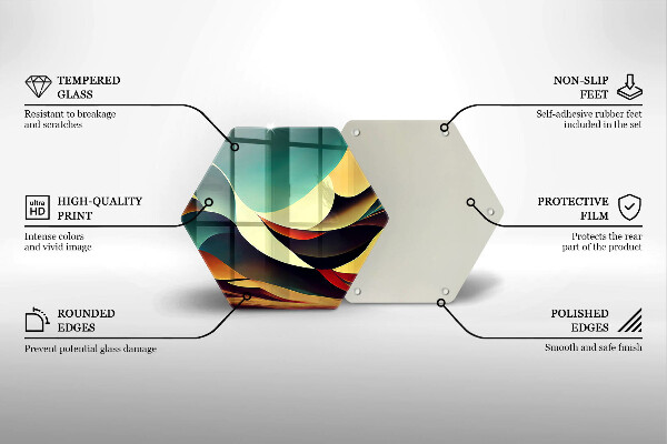 Tocător sticlă Abstracția formei