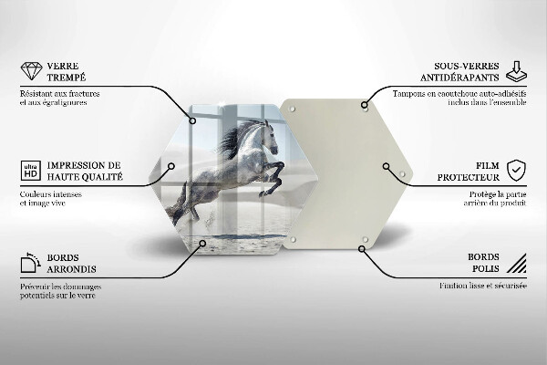 Tocător de bucătărie Călărețul alb