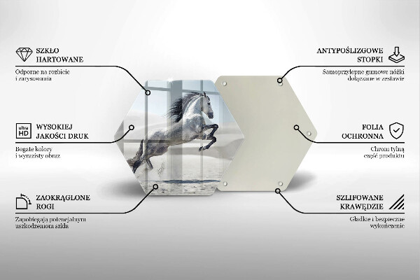 Tocător de bucătărie Călărețul alb