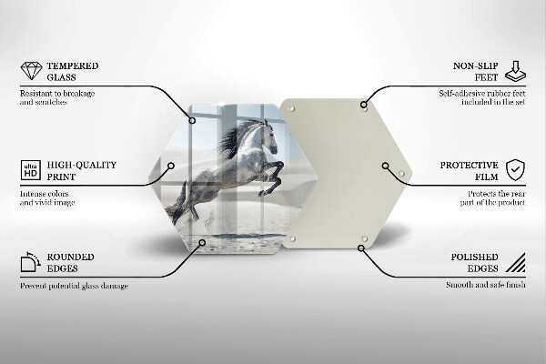 Tocător de bucătărie Călărețul alb