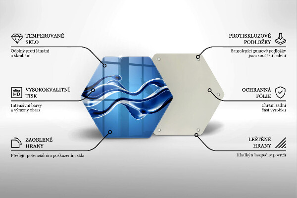 Tocător sticlă Abstracția fluidelor
