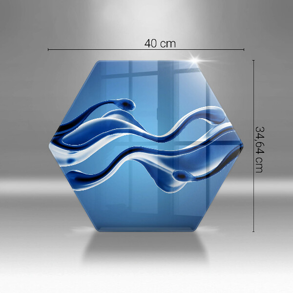 Tocător sticlă Abstracția fluidelor