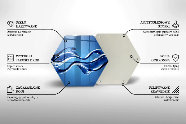 Tocător sticlă Abstracția fluidelor
