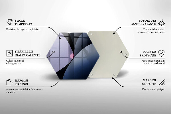 Tocător de bucătărie Forme abstracte