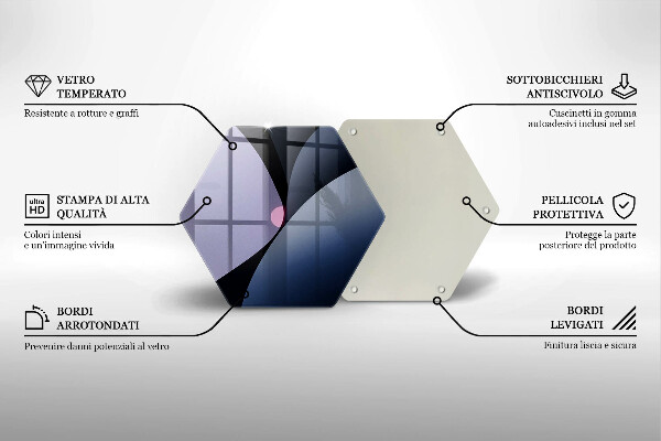 Tocător de bucătărie Forme abstracte