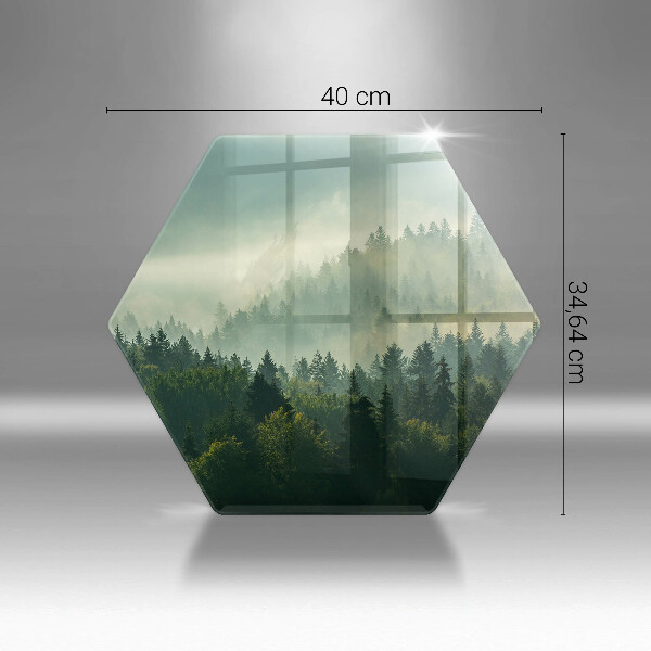 Tocător de bucătărie Peisaj Vedere a pădurii